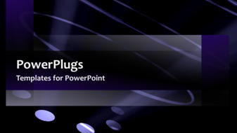 PowerPoint Template - Corporate video template of rotating disk and ciruclar orbs floating upwards.